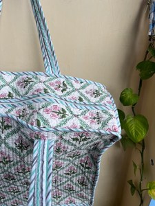 Bolsas de algodón bordadas gitanas Bolsas de compras acolchadas coloridas para mujeres, bolsos étnicos tradicionales - Product Image 2