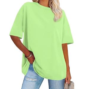 Nueva Camiseta de Mujer 100% Algodón, Cuello Redondo, Manga Corta, Ecológica, Antiarrugas, Transpirable, Estilo Casual para Verano - Product Image 1