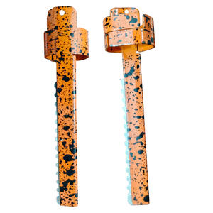 Orange Speckled Professional Barber Finger <b>Ring</b> Razor High Quality Stainless Steel Blade Hair Cutting Texturizing Styling Tool - Product Image 6
