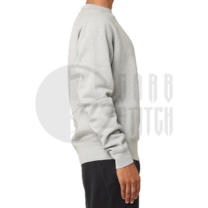 เสื้อสเวตเชิ้ตคอกลมผู้ชาย ผ้าฝ้ายผสมขนแกะ แขนยาว สไตล์ลำลอง สตรีทแวร์ ทรงโอเวอร์ไซส์ ใส่สบาย เหมาะสำหรับฤดูหนาว - Product Image 2