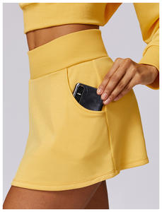 Ensemble de sweat-shirts à capuche courts avec logo personnalisé, ensembles décontractés pour femmes, vêtements de sport pour femmes, ensemble de 2 pièces, short et sweat-shirt - Product Image 5