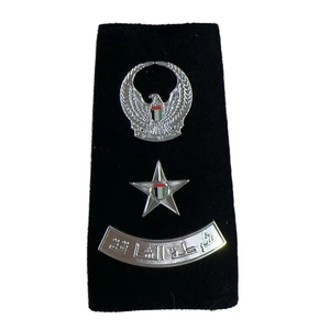 <b>Silver</b> Braid Shoulder Epaulettes Custom Embroidered Rank Badges Handmade Uniform Shoulder Boards for Formal Parade Clothing - Product Image 4