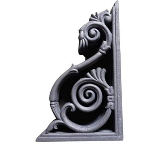 Ornate Swirl Aluminum Corbel Cast <b>Iron</b> Fence Corner Guard Luxury Villa Porch Roof Eaves Decorative Support Accent - Product Image 1