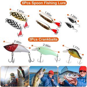 94pcs Fishing Lures Kit Soft Plastic Baits Set with Worms & Frog Crankbaits for Freshwater Saltwater Fishing <b>Tackle</b> <b>Box</b> Included - Product Image 3