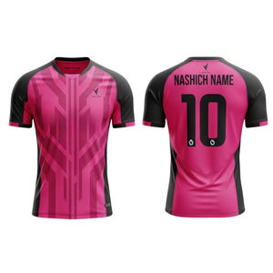 Maillot de football américain personnalisé en gros avec impression par sublimation, col en V, logo personnalisé, extensible, respirant, en polyester anti-humidité - Product Image 4
