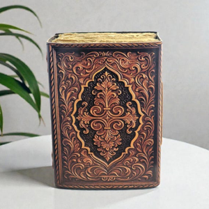 Journal en cuir véritable fait main, motif dragon chinois marron, Grimoire fantastique, Carnet de croquis médiéval, Journal d'écriture en cuir véritable, Cadeau - Product Image 4