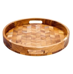 Bandeja de Madera Hecha a Mano de Calidad Estándar para Servir Comida, Desayuno, Decoración de Mesa, Vajilla para el Hogar, Cocina y Catering - Product Image 5