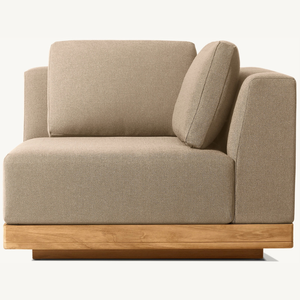 เฟอร์นิเจอร์โซฟาทำจากไม้สักพร้อมโฟมนุ่มและยืดหยุ่น มาพร้อมเบาะรองนั่งเพื่อความสวยงามภายในบ้าน - Product Image 1