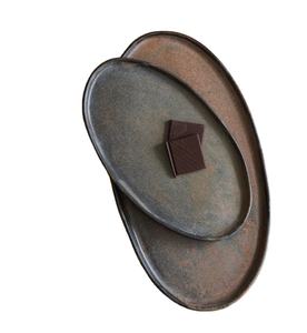 Ensemble de plats en bois de haute qualité Rachtengle assiettes en bois durables polies classiques pour les collations et les desserts de fête - Product Image 1