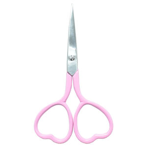 Tijeras de manicura rosas con diseño de corazón, hoja de acero inoxidable, punta afilada, cortacutículas, herramienta de belleza, diferentes colores para recubrimiento en polvo - Product Image 1