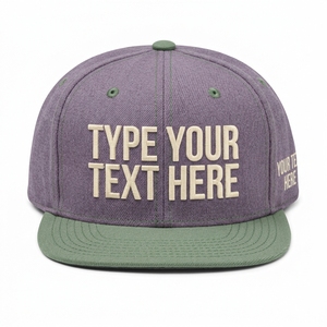 หมวกแก๊ปแบบ Snapback 6 แผง ปีกแบน พรีเมียมสั่งทำพิเศษ ผ้าแคนวาสเจาะรูด้วยเลเซอร์ ปักลาย 3 มิติ สำหรับทุกเพศทุกวัย ทุกฤดูกาล รับผลิตแบบ OEM ขั้นต่ำน้อย - Product Image 1