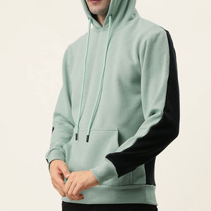 Sweat-shirt à capuche pour homme, coupe classique, coton French Terry, style color block, décontracté, pour l'automne - Product Image 6