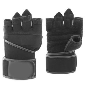 Custom Logo Exercise Gym Weightlifting Gloves Breathable Fitness Half Finger Hand Sports Gym Gloves for Men - Product Image 3