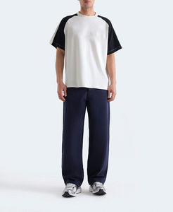 Camisetas de Hombre de Algodón 100% Ecológicas, Estilo Nuevo 2026, Cuello Alto, Manga Corta Personalizada, Lavado Ácido Vintage, 310GSM, Peso Pesado - Product Image 1