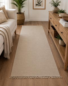 Natural Jute Area <b>Rug</b> Handwoven Flat Weave <b>Runner</b> Eco Friendly Modern Prayer Stain Resistant Living Room Floor Decor - Product Image 1