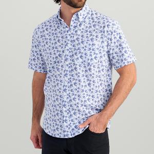 Tela de Poliéster y Spandex de Alto Rendimiento para Camisas de Hombre, con Bolsillo, Antiarrugas, Personalizable, con Estampado Floral, Venta al Por Mayor - Product Image 3