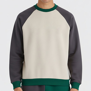Sudadera de manga larga con cuello redondo para hombre, corte holgado, informal, de color sólido, a precio económico. - Product Image 6