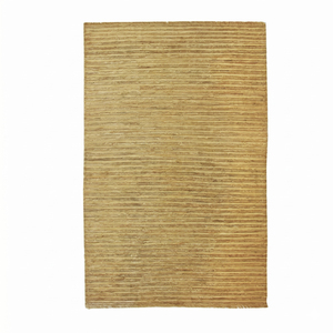Alfombra DECORDEC de Color Beige Marfil con Textura Floral, Alfombra Orgánica con Bloques en Relieve, Flecos Antideslizantes, Ecológica, Hecha a Mano, Moderna y Gruesa - Product Image 1