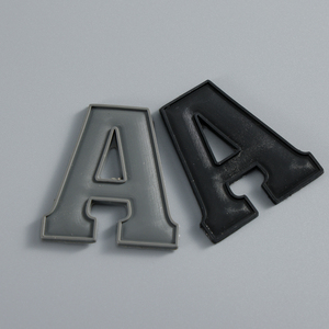 Parche de Goma 3D Personalizado con Letras del Alfabeto, PVC Suave, Impermeable, Duradero, con Relieve, para Coser, con Gancho y Bucle, para Ropa, Sombreros y Mochilas - Product Image 3