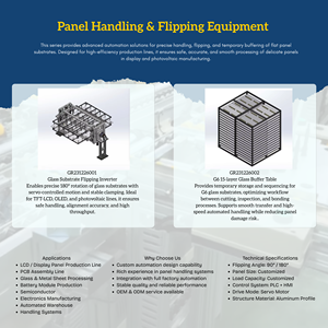 Nouveau tampon de verre BUFFER G6 à 15 couches pour les lignes de production TFT-LCD, la manutention des panneaux, l'automatisation du retournement, les usines de fabrication - Product Image 3
