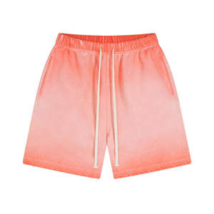 Shorts pour hommes en tissu Oxford de haute qualité, sur mesure, en coton respirant, effet vieilli, noir, vintage, imprimé léopard, délavé à l'acide - Product Image 6