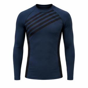 Nouveau design, prix abordable, rashguards pour hommes, anti-UV, séchage rapide, respirant, léger, couleur unie, pour la natation en plein air - Product Image 1