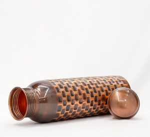 Antique Copper Water <b>Bottle</b> With LID Best Selling Diamond Hammered <b>Bottle</b> Humans Health Beneficial Drinking Copper <b>Bottle</b> - Product Image 2