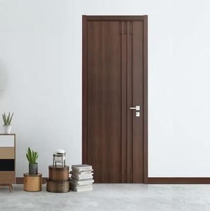 Puerta de Madera MDF de Alta Calidad con Aislamiento Acústico Estable, Acabado Antiarañazos con Película de PVC, para Entrada, Apartamento, Cocina, Dormitorio, Sala de Estar - Product Image 2