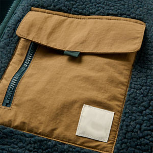 Veste en polaire sherpa pour homme, confortable, décontractée, col montant, écologique, coupe-vent, grande taille, vêtements d'extérieur - Product Image 3