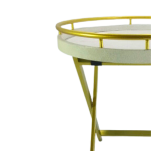 Carrito de Bar Personalizado de la Marca DPC para Hotel/Restaurante/Hogar, con Aspecto de Piel de Cangrejo Sintética, Forma Rectangular, Patas de Metal, Modelo 156, Vietnam OEM/ODM - Product Image 3