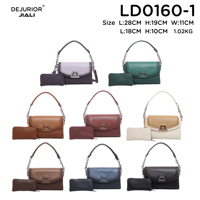 DEJURIOR Sacs à Main 2026 Nouveau Sac Femme en Cuir PU Lisse avec Bord Cousu, Ensemble 2-en-1 : Sac à Main et Sac à Poignée Supérieure