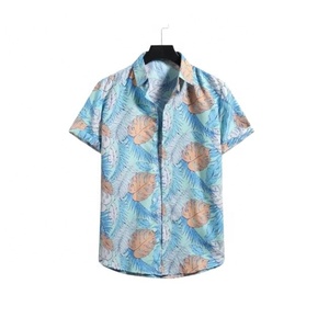 Chemise Hawaïenne en Rayonne à Manches Courtes pour Homme, Motif Floral Polynésien, Décontractée, Plage, Été - Product Image 3