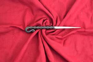 Pinza para Comer de Acero Inoxidable Forjada a Mano, Estilo Vikingo Medieval, para Fiestas Infantiles y Regalos, Herramienta de Joyería Forjada Única - Product Image 4
