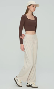Débardeur sans couture respirant de haute qualité pour femme, coupe ajustée, col rond, longueur intégrale, idéal pour la gym, la course et les activités décontractées - Product Image 2
