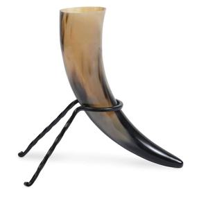 Chope à bière artisanale en corne de buffle naturelle 2026 – Tasse à bière viking médiévale, cadeau artisanal écologique - Product Image 3