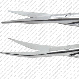 Tijeras Microquirúrgicas Oftálmicas Premium TC Castroviejo de 4.5 Pulgadas, Rectas y Curvas, de Carburo de Tungsteno y Acero Inoxidable - Product Image 5