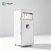 Distributeur automatique de boissons protéinées prêt à l'emploi, installation simple, seules les connexions électriques sont nécessaires pour une mise en service rapide sur site.