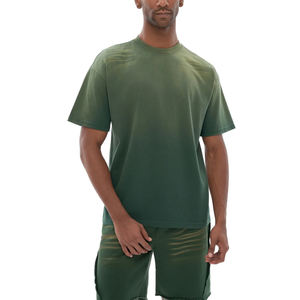 Camiseta Personalizada para Hombre, de Alta Calidad, Corte Ajustado, Diseño Vintage con Lavado Ácido, Estilo Oversize Boxy Snow College - Product Image 4