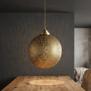 OEM Customized Brass Finish Round Moroccan Hanging <b>Lanterns</b> Durable Ultimate Design For Home Outdoor Garden Decoration - Product Image 3