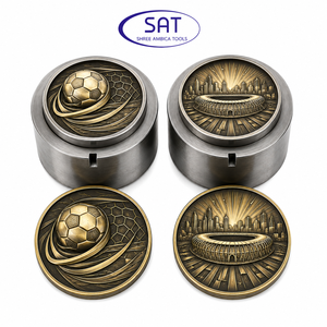 SAT Jewelry Troquel para Monedas Conmemorativas de Oro y Plata, para Monedas de Fútbol de Arena, para Fabricación de Monedas Personalizadas, Malasia, Argentina, Brasil, Dubái - Product Image 1