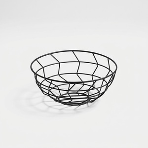 Stylish Metal Wire Fruit <b>Basket</b> Luxury Gold Plated Wrought Iron Storage Bowl For Kitchen & Dining <b>Table</b> Home Kitchen Use - Product Image 3