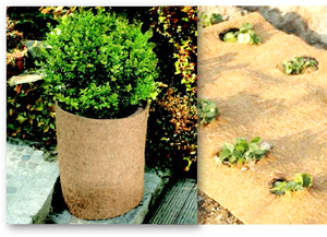ARAVA Tapis de paillage moderne 100% naturel en fibre de coco, écologique, pour le contrôle des mauvaises herbes et la protection des bases d'arbres, pour jardins domestiques - Product Image 2