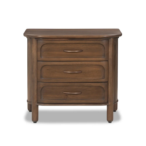 Traditional Solid Wood 3-Drawer Nightstand <b>Bedroom</b> Furniture Storage <b>Cabinet</b> - Product Image 6