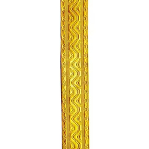 Premium Gold Jacquard Braid Trim Decorative Woven <b>Ribbon</b> for Uniforms Ceremonial Clothing and Garment Accessories - Product Image 2