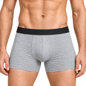 Boxers mi-hauts en coton/élasthanne tricoté à séchage rapide pour hommes - Product Image 1