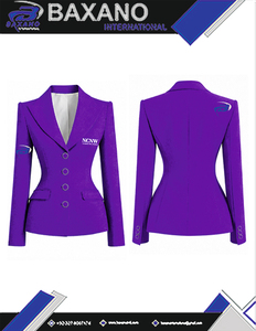 Blazer de Negocios de Un Solo Pecho NCNW Sorority, Abrigo Formal Premium de Corte Entallado, Traje Profesional de Oficina para Mujer, Abrigo NCNW - Product Image 4