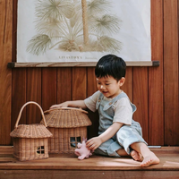 Panier de rangement en rotin pour chambre d'enfant, petit panier mignon en osier, boîte cadeau, organisateur de chambre pour tout-petits, vente en gros
