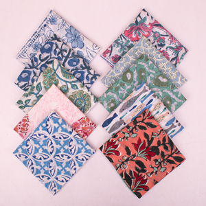 ผ้าพันคอคอตตอนยั่งยืน 100% ลายบล็อกพิมพ์โบฮีเมียน ผ้าพันคอระบายอากาศได้ดี ลายดอกไม้ ผ้าผูกคอแฟชั่น ทันสมัย ใช้ได้ทุกฤดู ไอเดียของขวัญ - Product Image 2