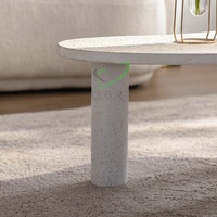 Top Ventes Meubles De Salon Ovale Table Basse En Marbre Naturel pour La Maison Villa Salon Intérieurs Décoration