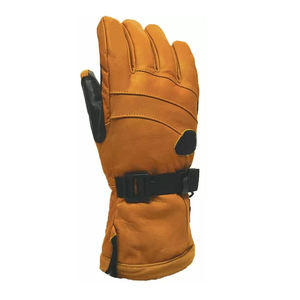 Fabrication directe en usine, gants de ski d'hiver en cuir de chèvre, imperméables, respirants, thermiques, pour le patinage sur neige, prix raisonnables - Product Image 2